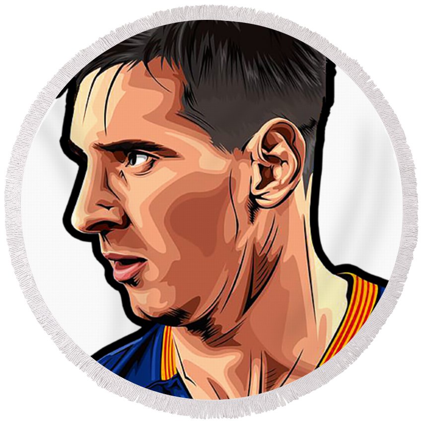 850x850 Messi Round Beach Towel For Sale
