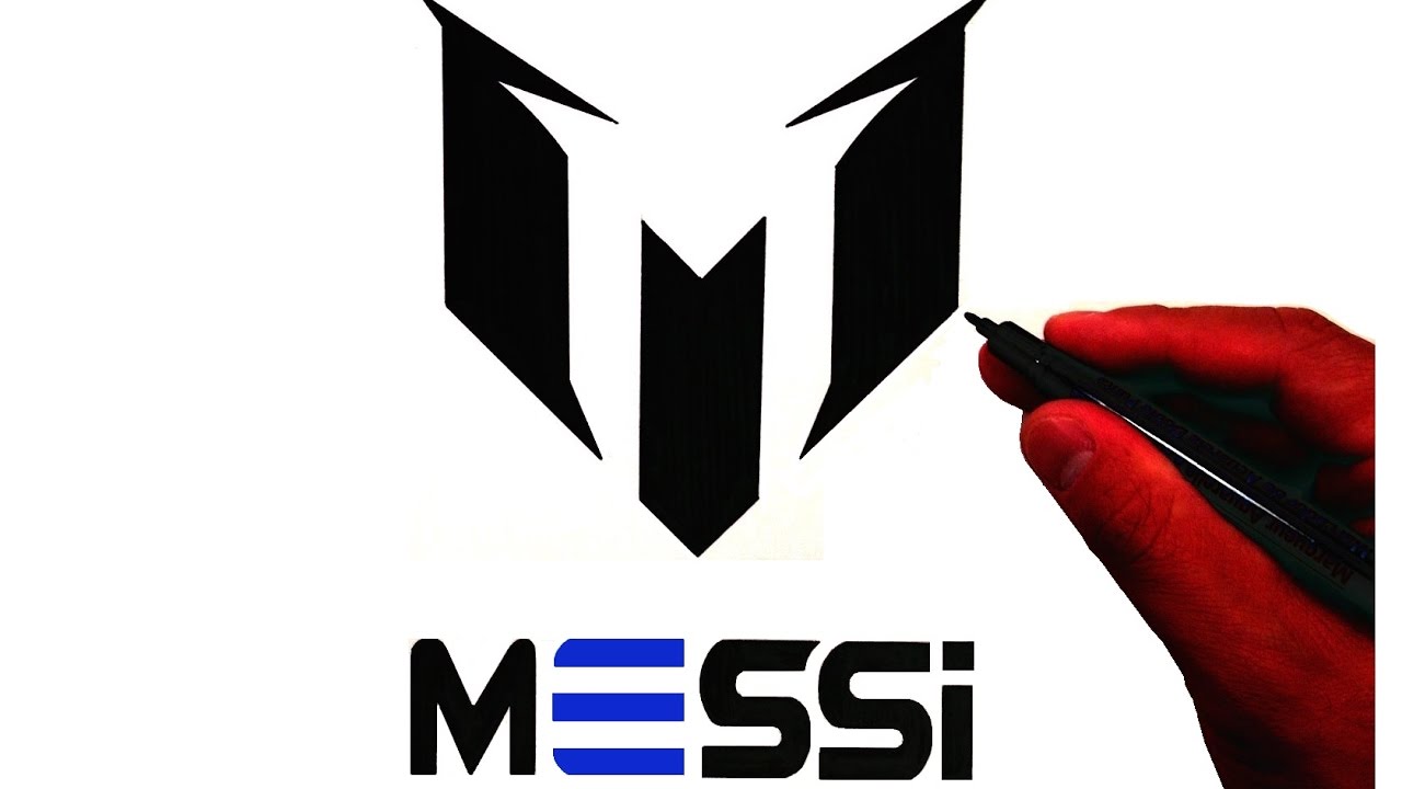 1280x720 how to draw the lionel messi logo