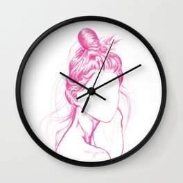 264x264 Messy Bun Wall Clocks