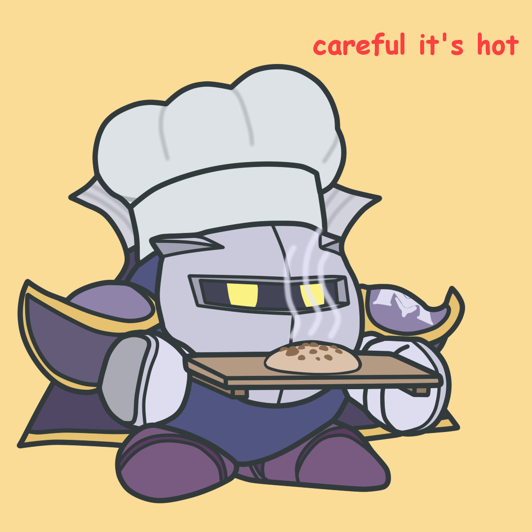 1080x1080 I Saw Someone Post Metaknight Baking Cookies And Just Had To Draw