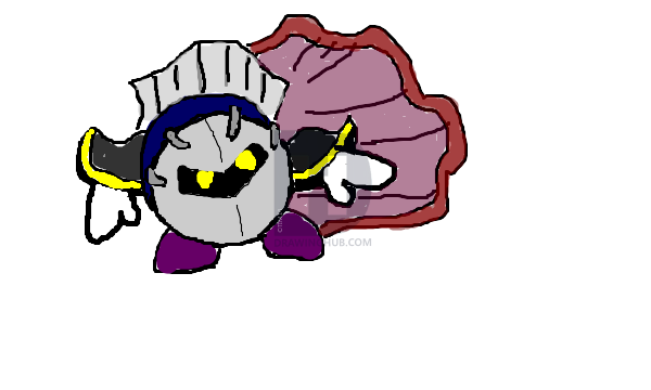 600x360 Meta Knight Drawing