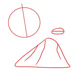 302x302 How To Draw Rocks, Step