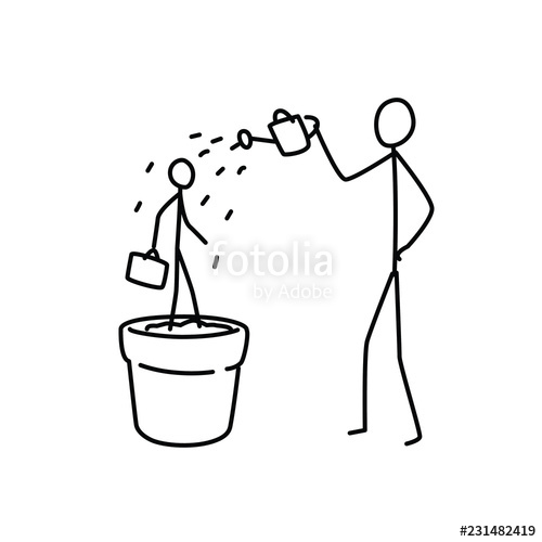 500x500 Illustration Of A Frame Manager Vector Educate Employees