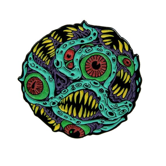 570x570 Evil Meteor Glow In The Dark Enamel Pin Etsy
