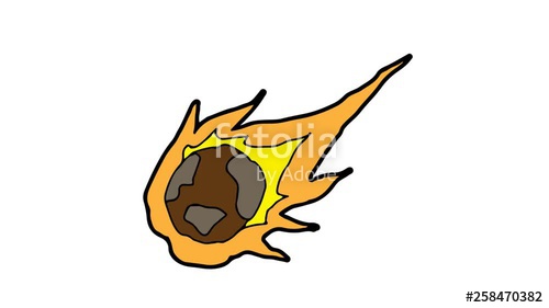 500x281 Kids Drawing White Screen With Theme Of Meteor Stock Footage