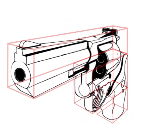 491x460 How To Draw A Gun Full Tutorial Feltmagnet