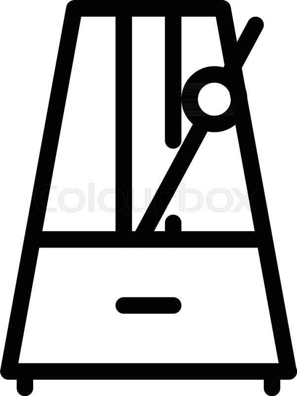 601x800 Metronome Audible Click Device Stock Vector Colourbox