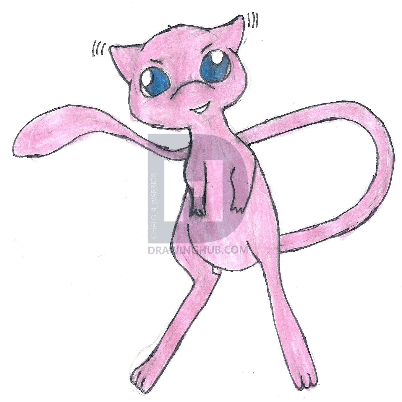 1360x1360 My First Mew Drawing