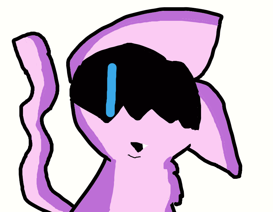 903x703 drawing of my mew oc