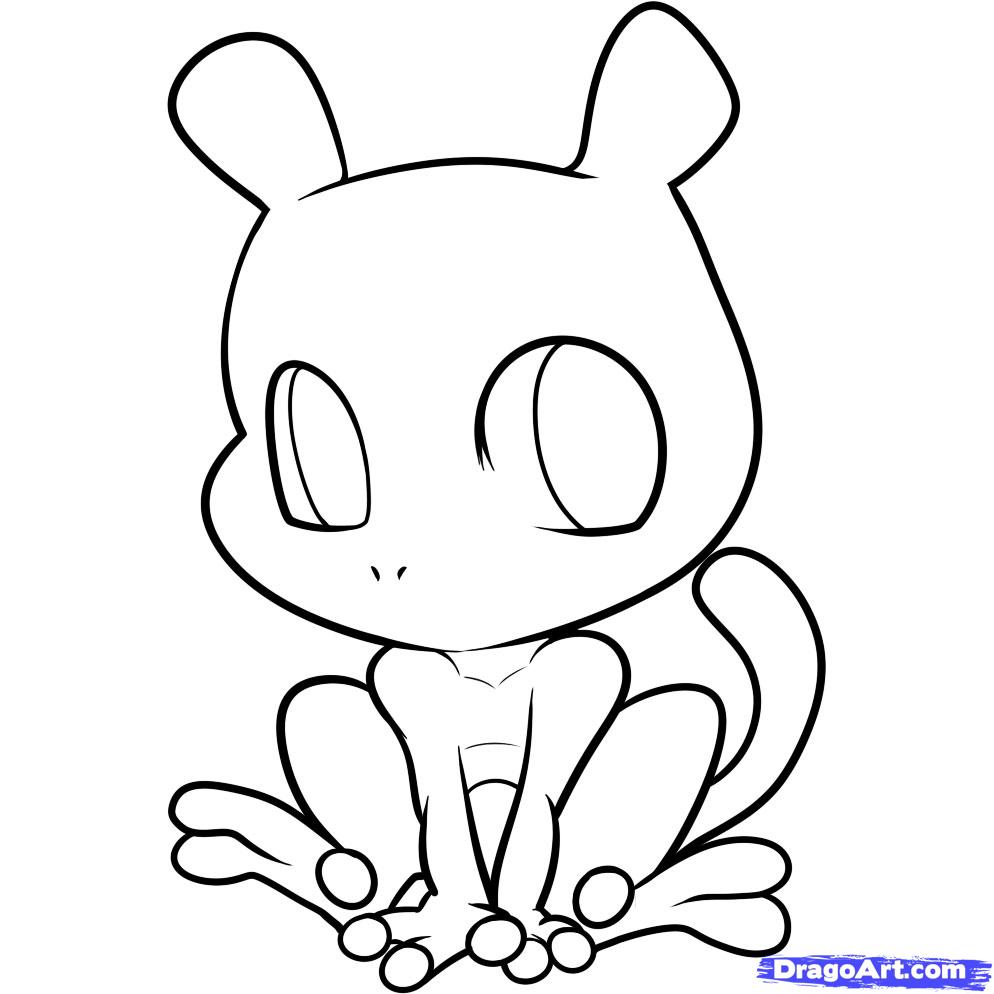 994x994 How To Draw Chibi Mewtwo, Mewtwo, Step