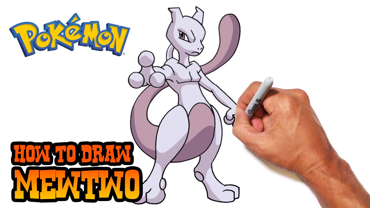 1280x720 How To Draw Mewtwo Pokemon