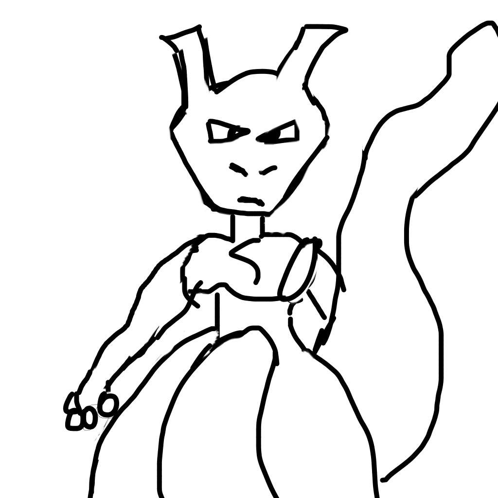 Mewtwo Drawing Free Download On Clipartmag