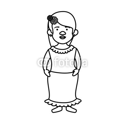 400x400 Traditional Mexican Woman With Hair Flower Buy Photos Ap