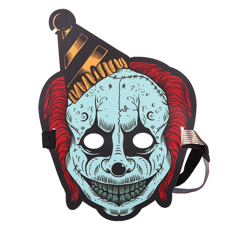 800x800 Halloween Clown Sound Reactive Led Mask