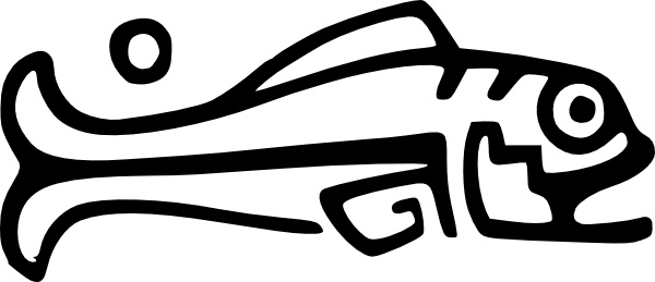 600x259 Ancient Mexico Motif Fish Clip Art Free Vector In Open Office