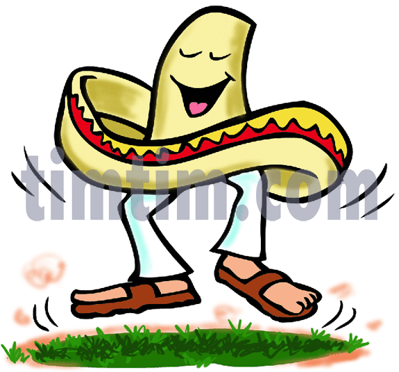 575x536 Free Drawing Of Mexican Hat Dance From The Category Dance Music