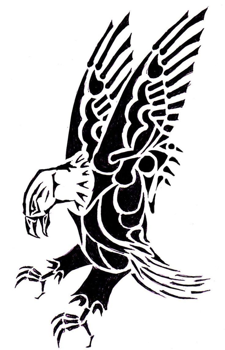 736x1146 Mexican Eagle Tribal Tattoo