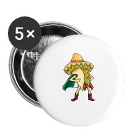 190x190 Super Taco Mexican Flag Sombrero Small Buttons Spreadshirt
