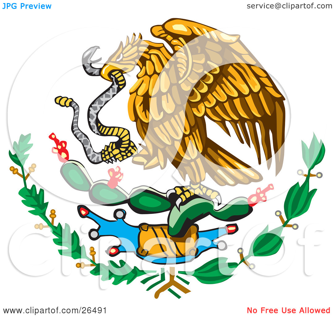 1080x1024 Mexico Flag Eagle Clipart