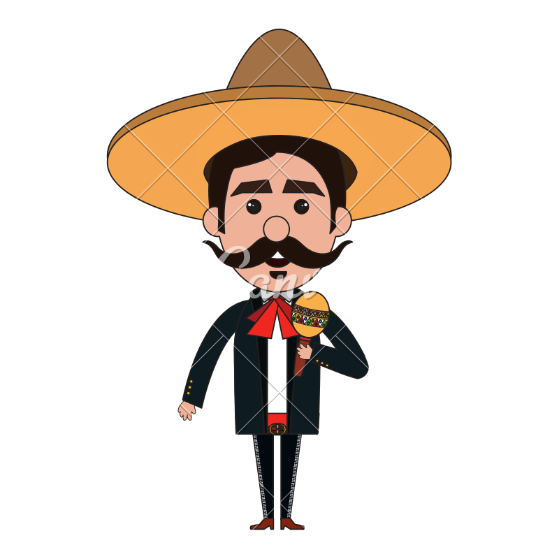 800x800 Maracas Drawing Hat Mexican Transparent Png Clipart Free