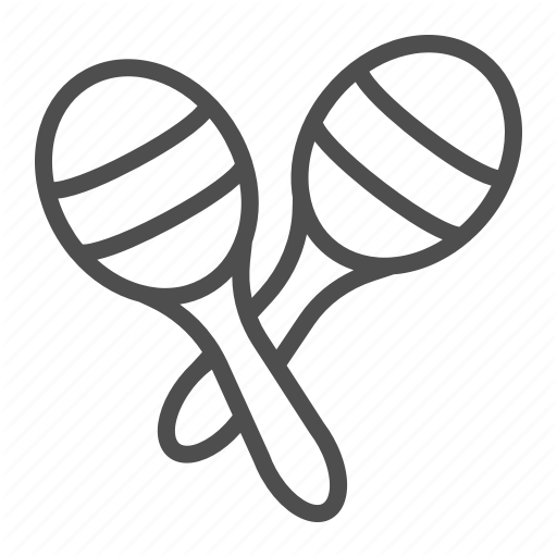 512x512 Maracas Drawing Music Mexican Transparent Png Clipart Free