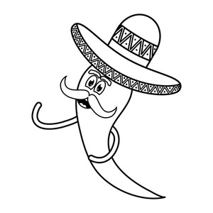 300x300 Mexican Hat Royalty Free Vectors