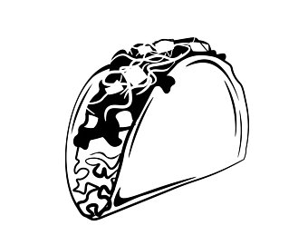 340x270 Mexican Food Set Tacos Burrito Nachos Cactus Etsy