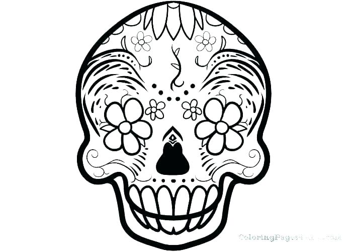 700x500 Mexican Skull Coloring Pages Sugar Skull Coloring Pages Mexican