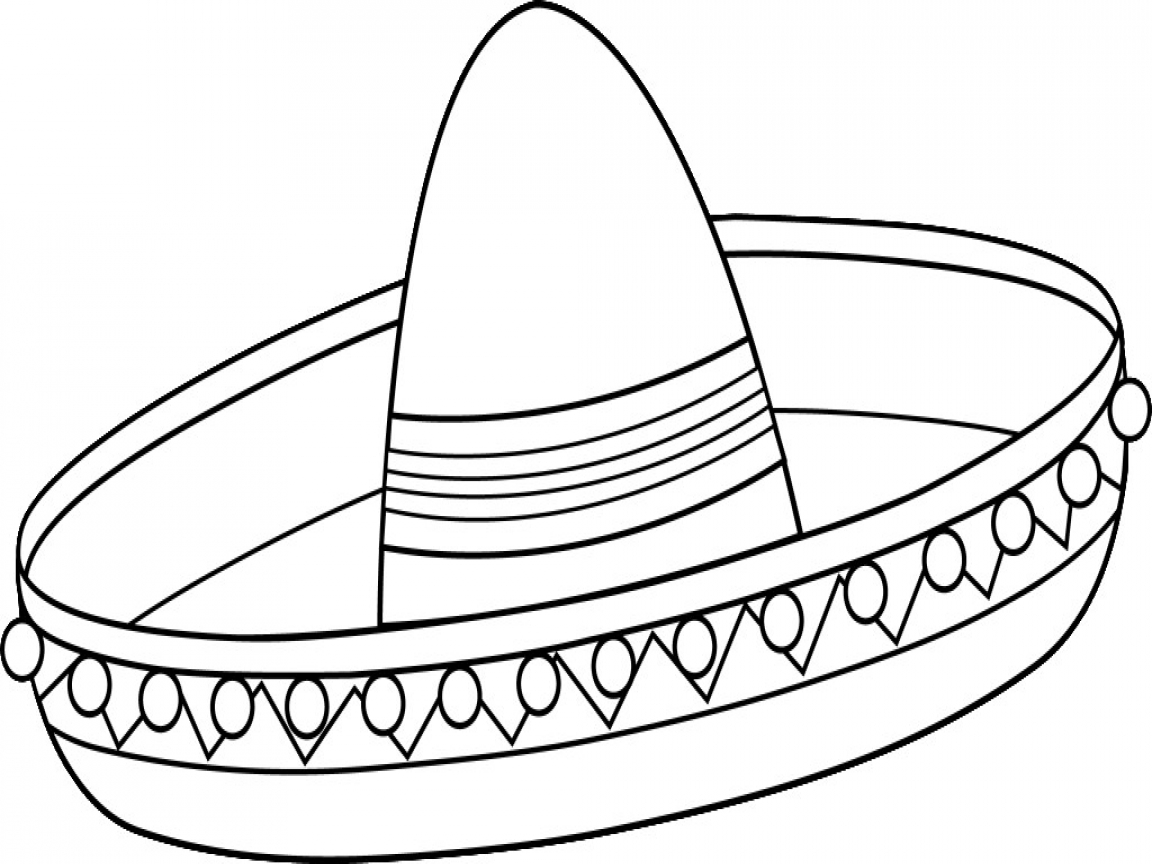 1152x864 Mexican Sombrero Coloring