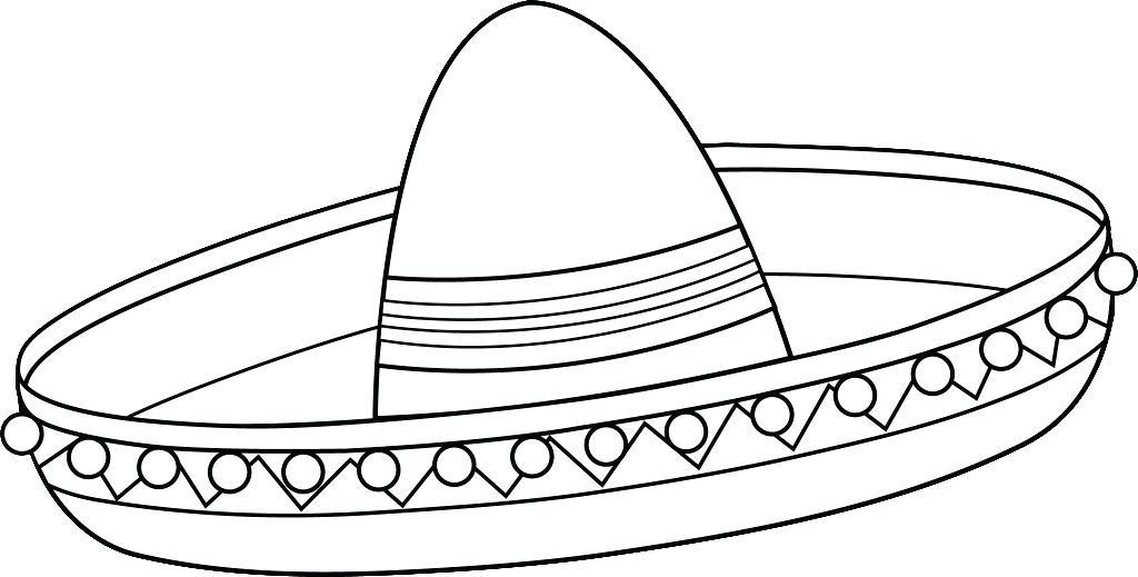 1024x519 Mexican Sombrero Coloring Pages