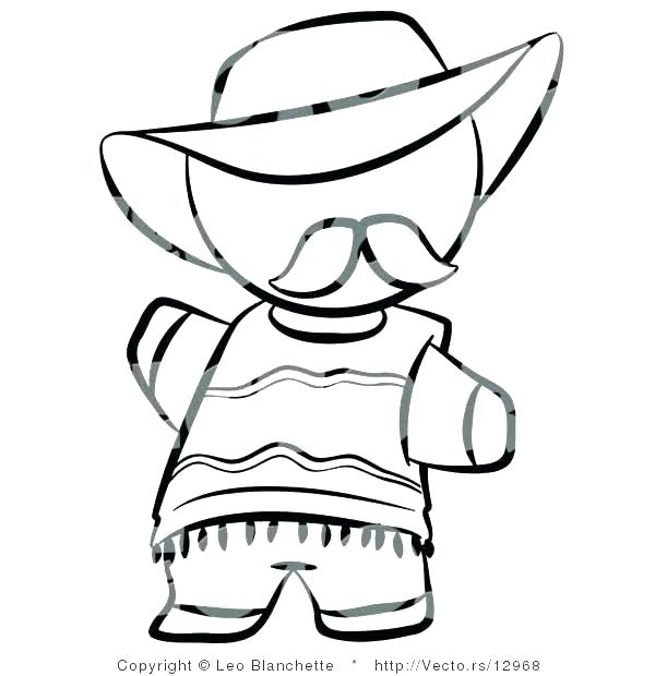 600x620 Sombrero Coloring