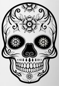 190x276 Mexican Sugar Skull Tatoo Mug Spreadshirt