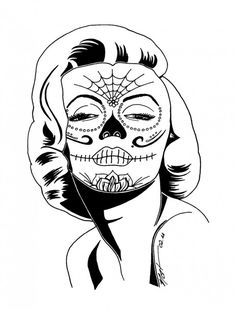 236x310 Drawn Sugar Skull Mexico