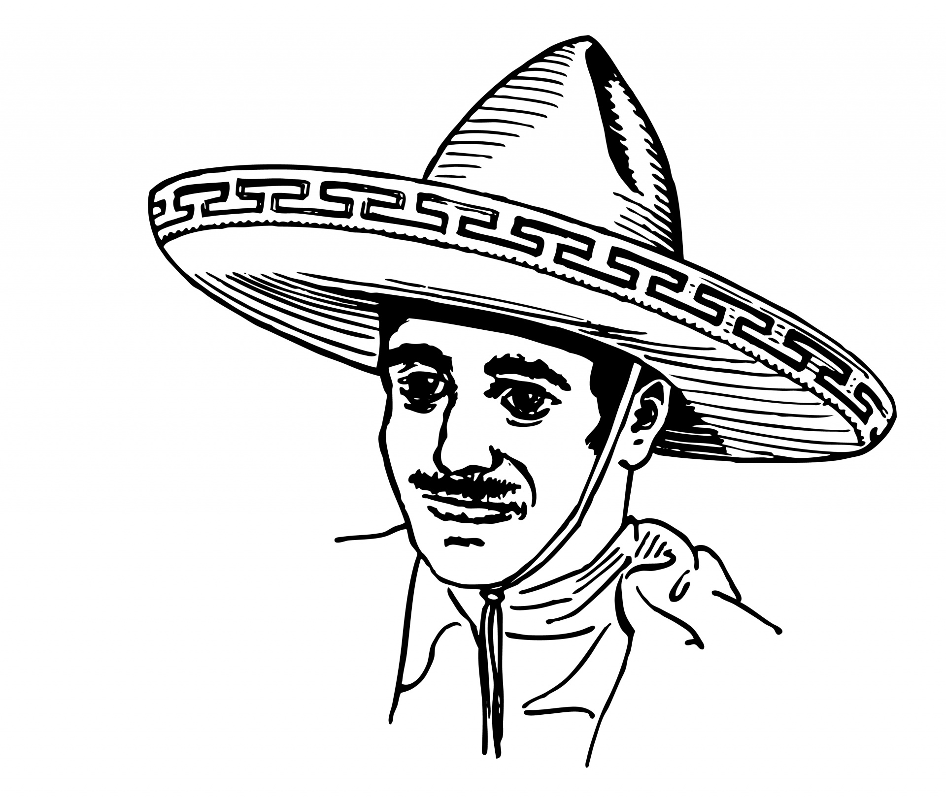 1920x1621 Sombrero, Hat, Mexican, Man, Male