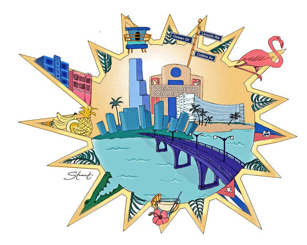 600x479 Miami Poster