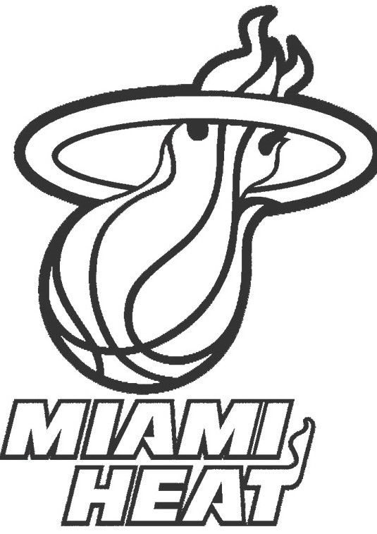 535x757 Miami Heat Logo Window Wall Decal Vinyl Car Sticker
