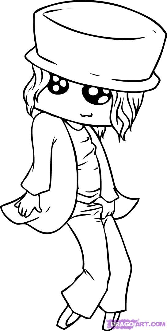 545x1075 Step How To Draw Chibi Michael Jackson