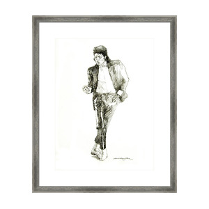 300x300 michael jackson attitude framed print