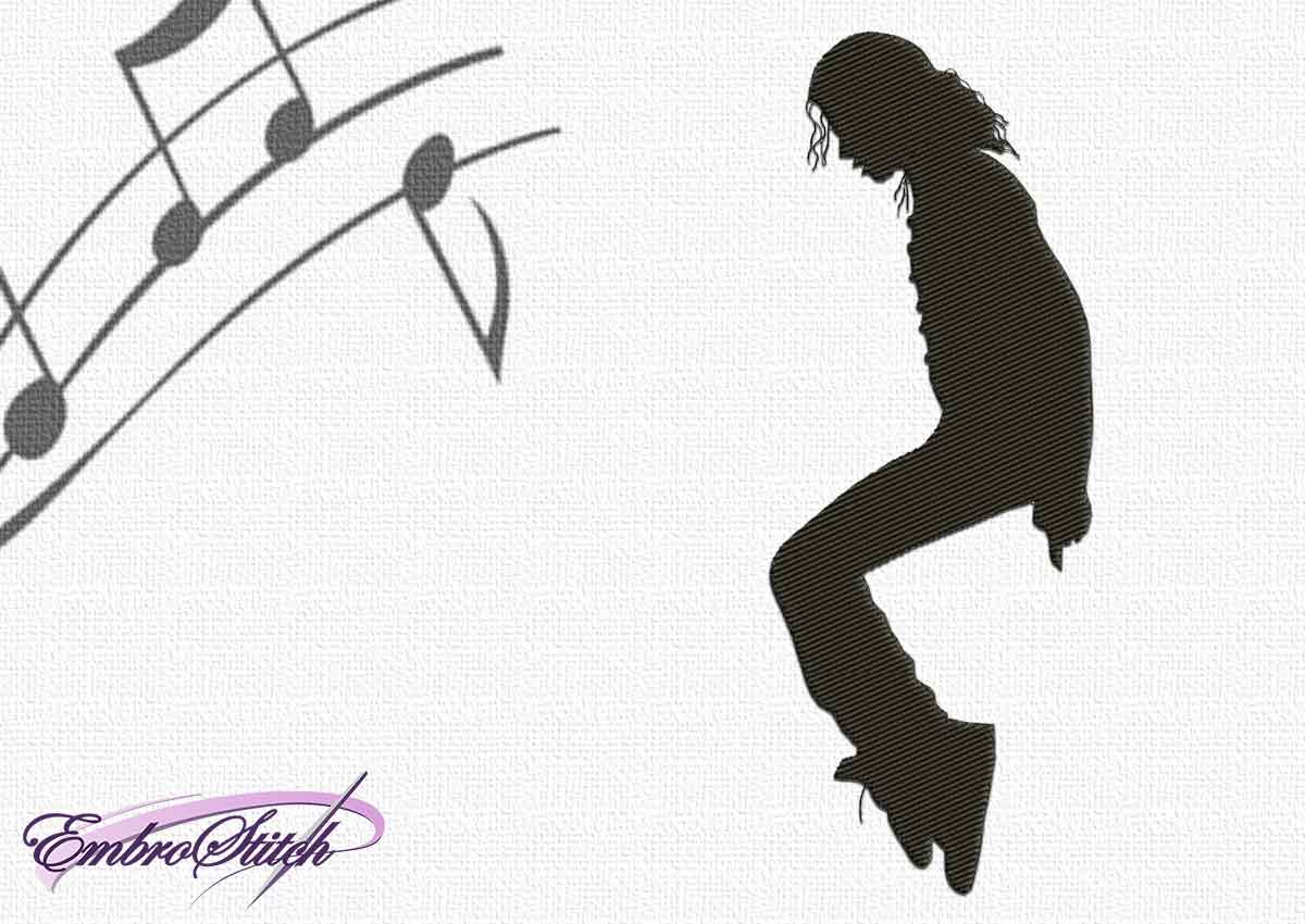 1200x850 King Of Pop Toe Stand Embroidery Design