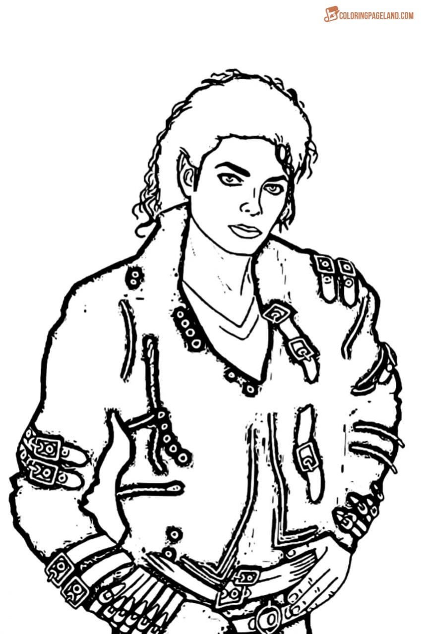 869x1279 Michael Jackson Coloring Pages