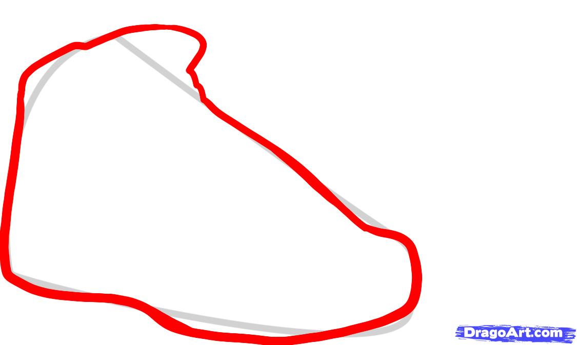 1125x673 how to draw air jordan bordeaux, air jordans, step