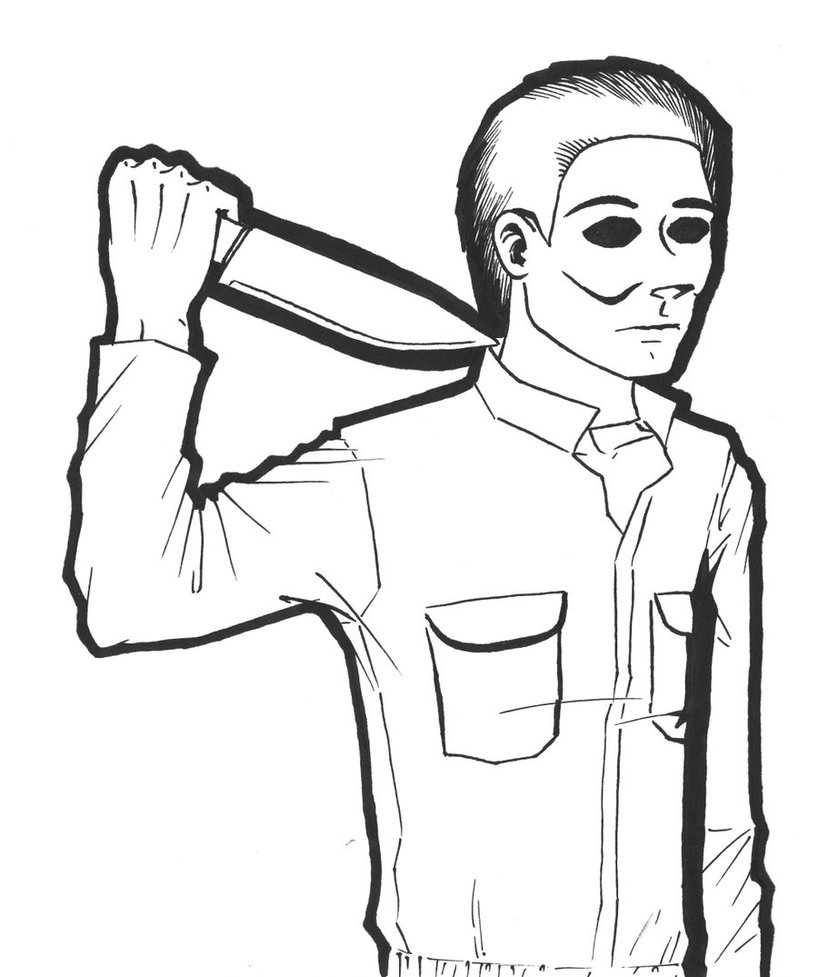 Michael Myers Drawing Free download on ClipArtMag
