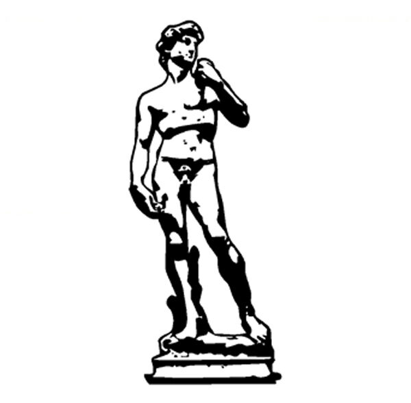 600x588 michelangelo statue of david wall decor decal ebay