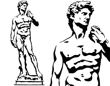 450x353 window sticker david of michelangelo