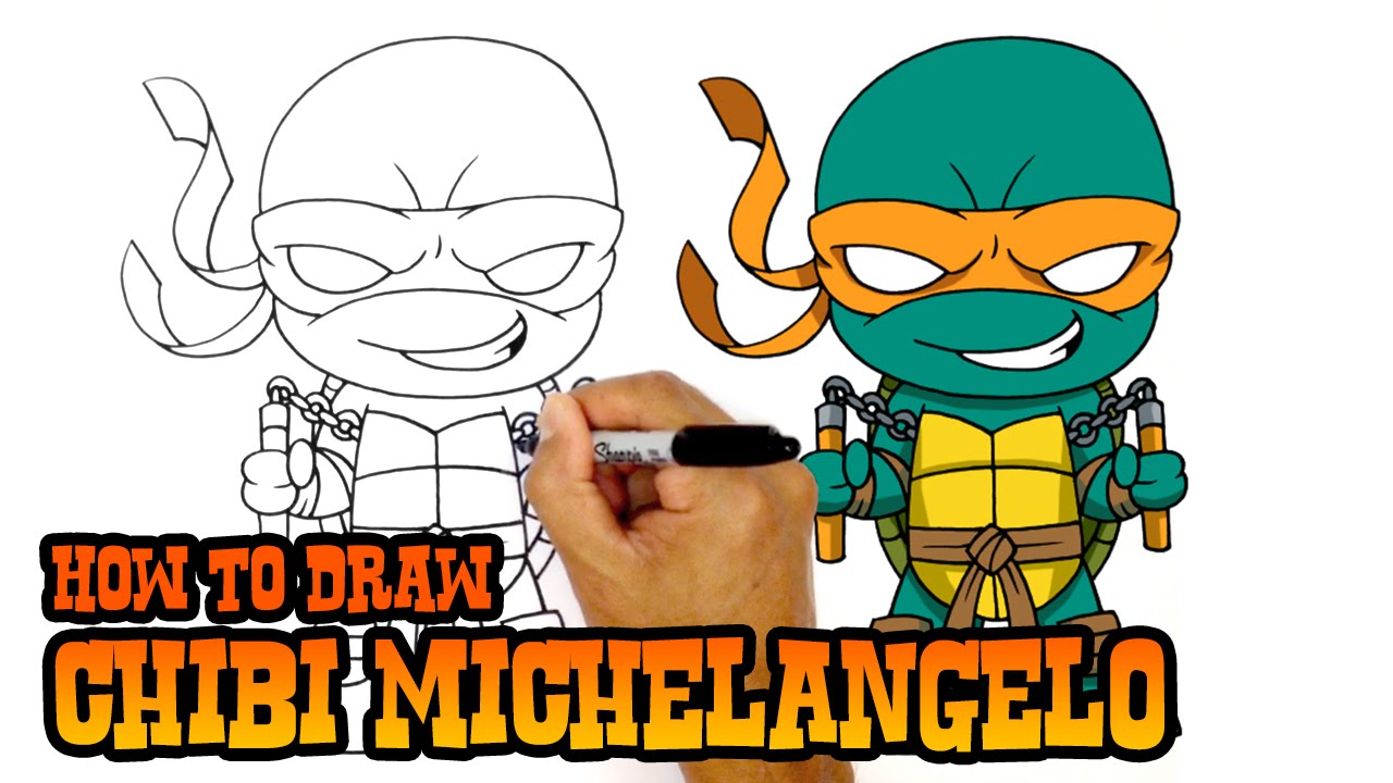 1280x720 how to draw michelangelo teenage mutant ninja turtles