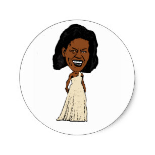 307x307 Michelle Obama Stickers Zazzle