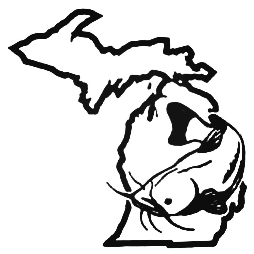 1000x1000 Michigan Catfish Style Decal Sticker