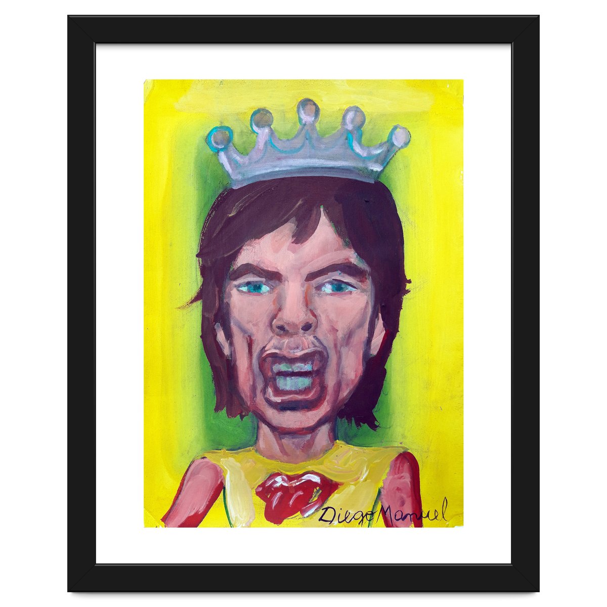 1200x1200 mick jagger art print