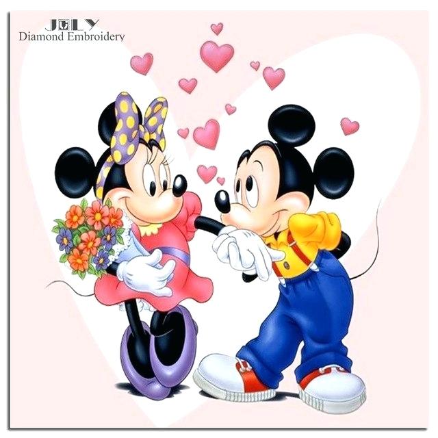 640x640 Drawing Of Mickey And Minnie