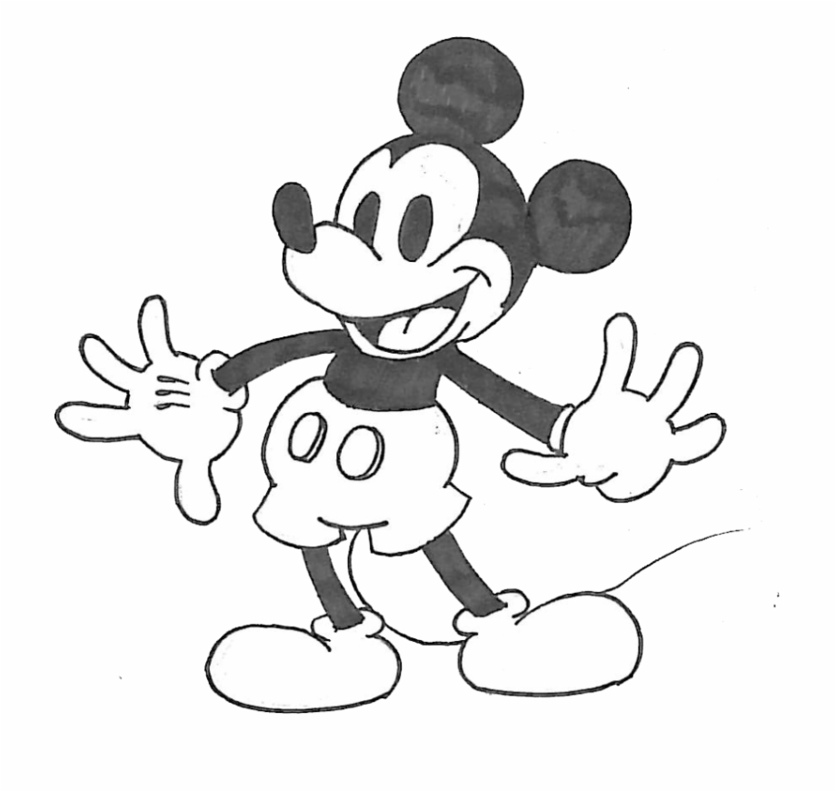 920x871 Savage Drawing Mickey Mouse